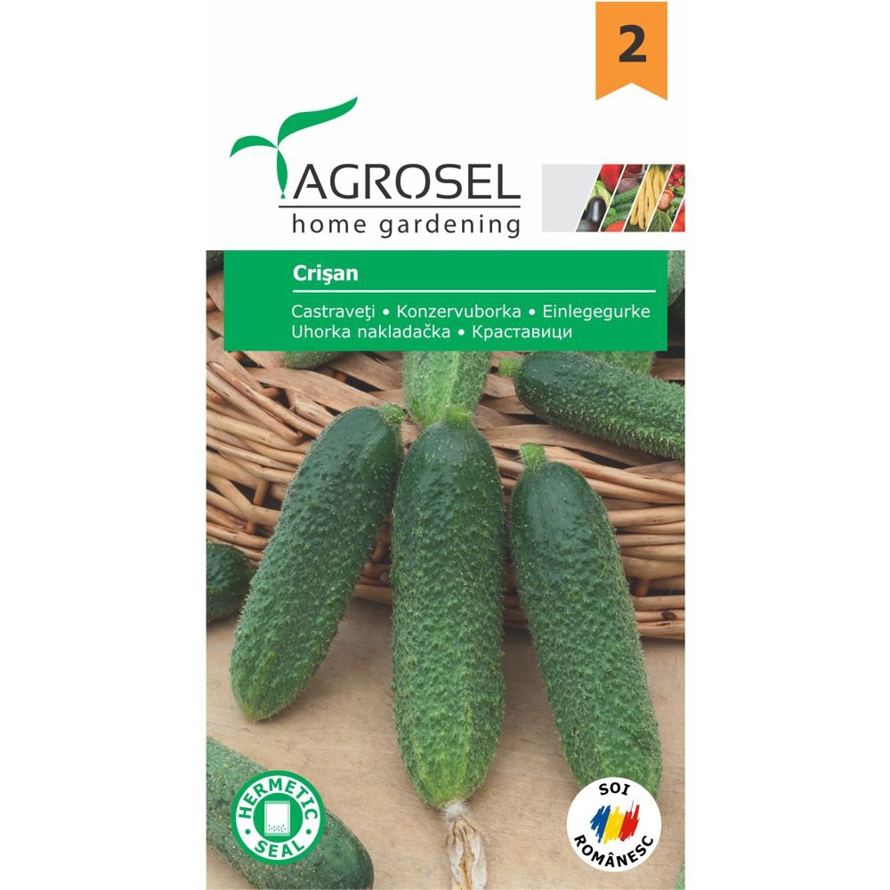 Seminte legume castraveti Crisan AGROSEL, 1.5g