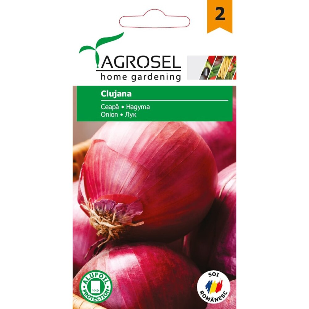 Seminte de legume Ceapa Clujana AGROSEL, 1 plic