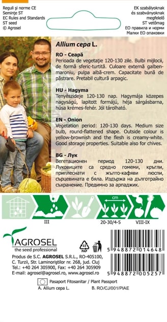 Seminte ceapa Stuttgarter  Agrosel