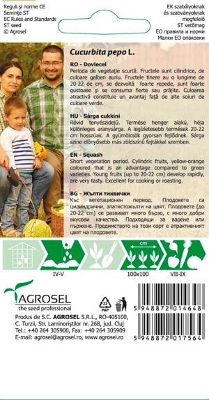 Seminte dovlecel Goldena  Agrosel