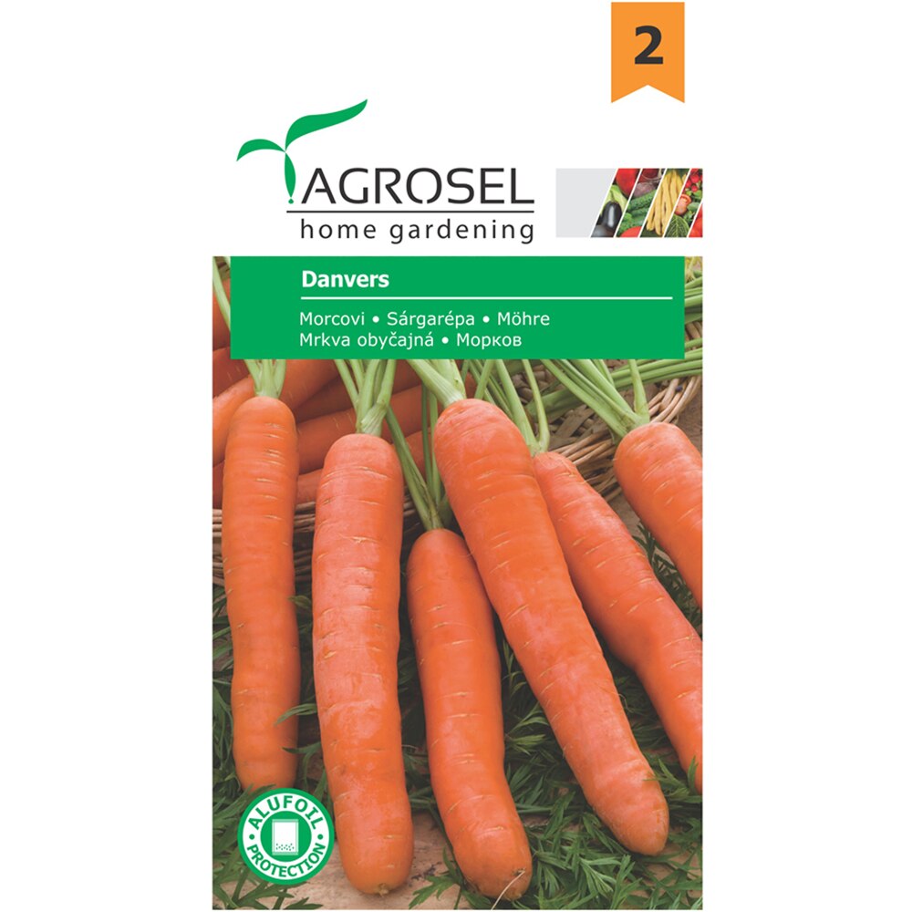 Seminte de legume Morcovi Danvers 126 AGROSEL, 1 plic
