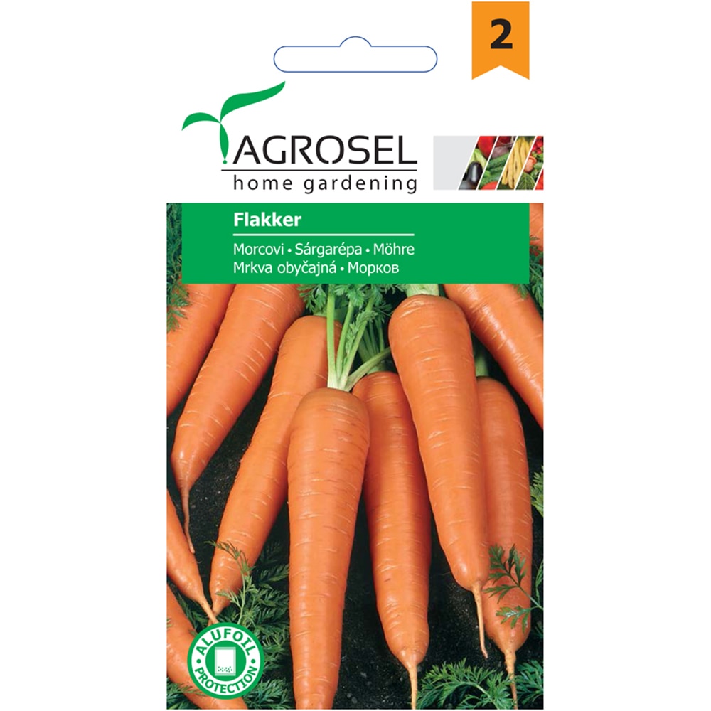 Seminte legume morcovi Flakker AGROSEL, 5g