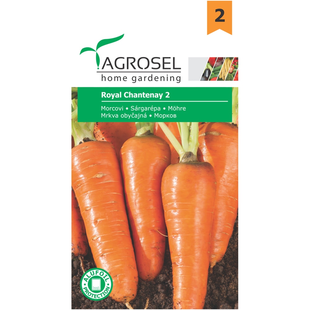 Seminte legume morcovi Royal Chantenay 2 AGROSEL, 3g