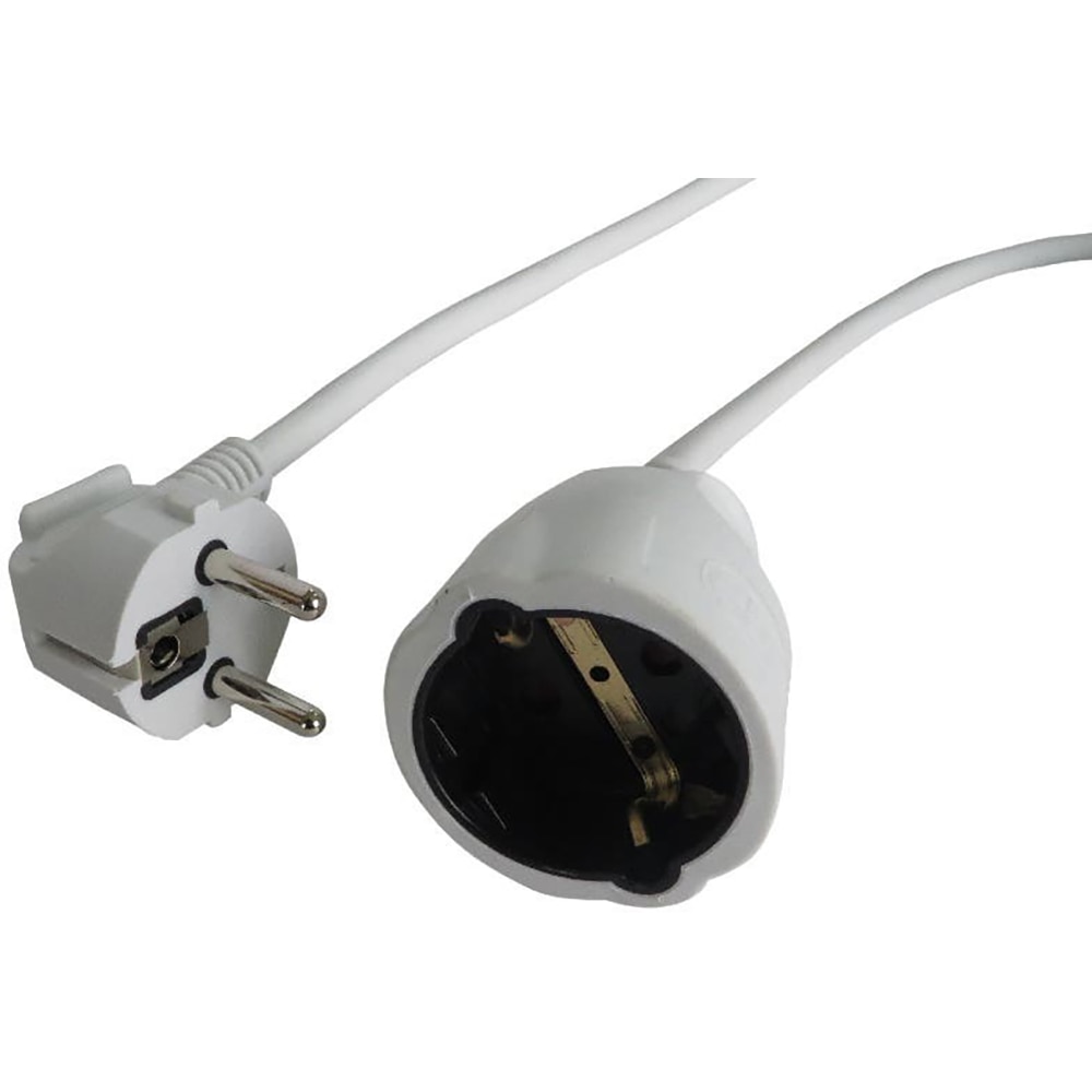 Prelungitor 1 priza Schuko, 10 m, 1.5 mm, alb