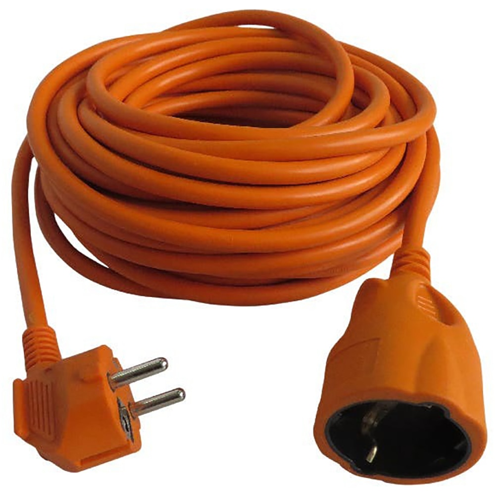 Prelungitor 1 priza Schuko, 15 m, 1.5 mm, portocaliu