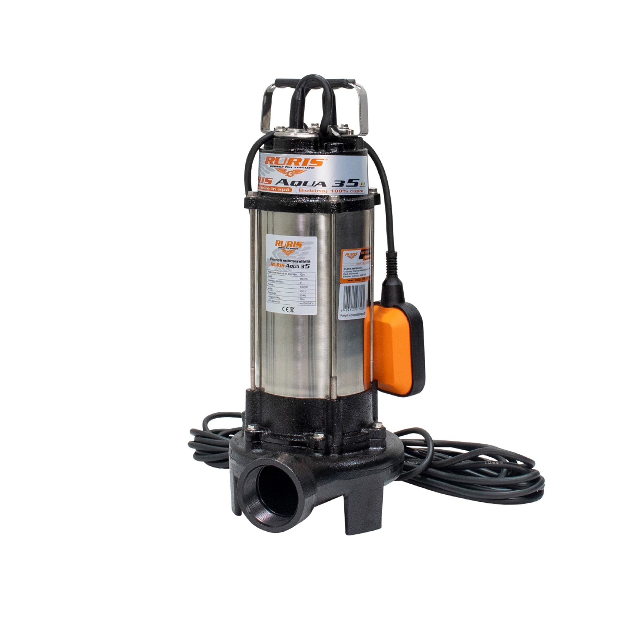Pompa submersibila apa murdara Ruris Aqua 35, 18000l/h, 1300W