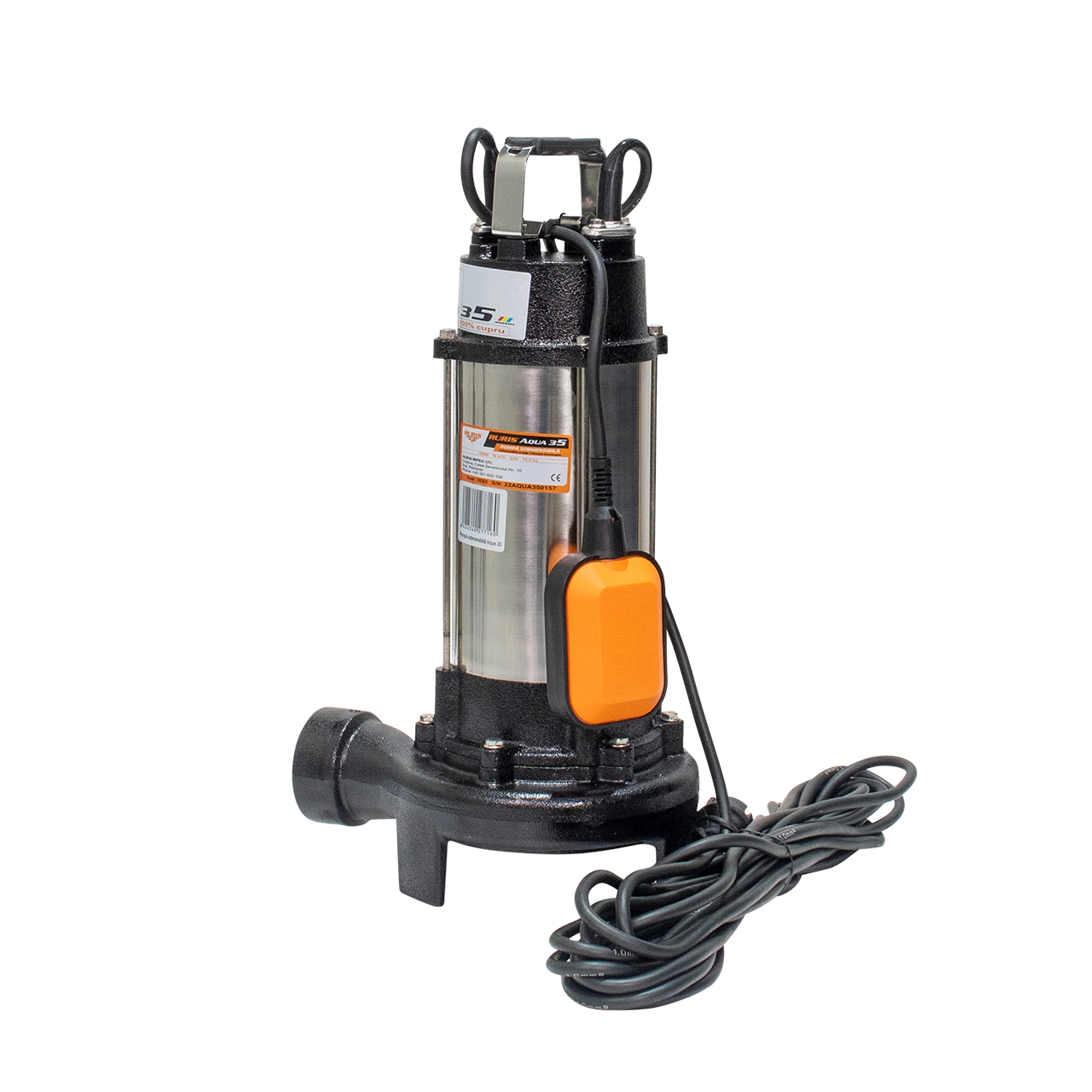 Pompa submersibila apa murdara Ruris Aqua 35, 18000l/h, 1300W