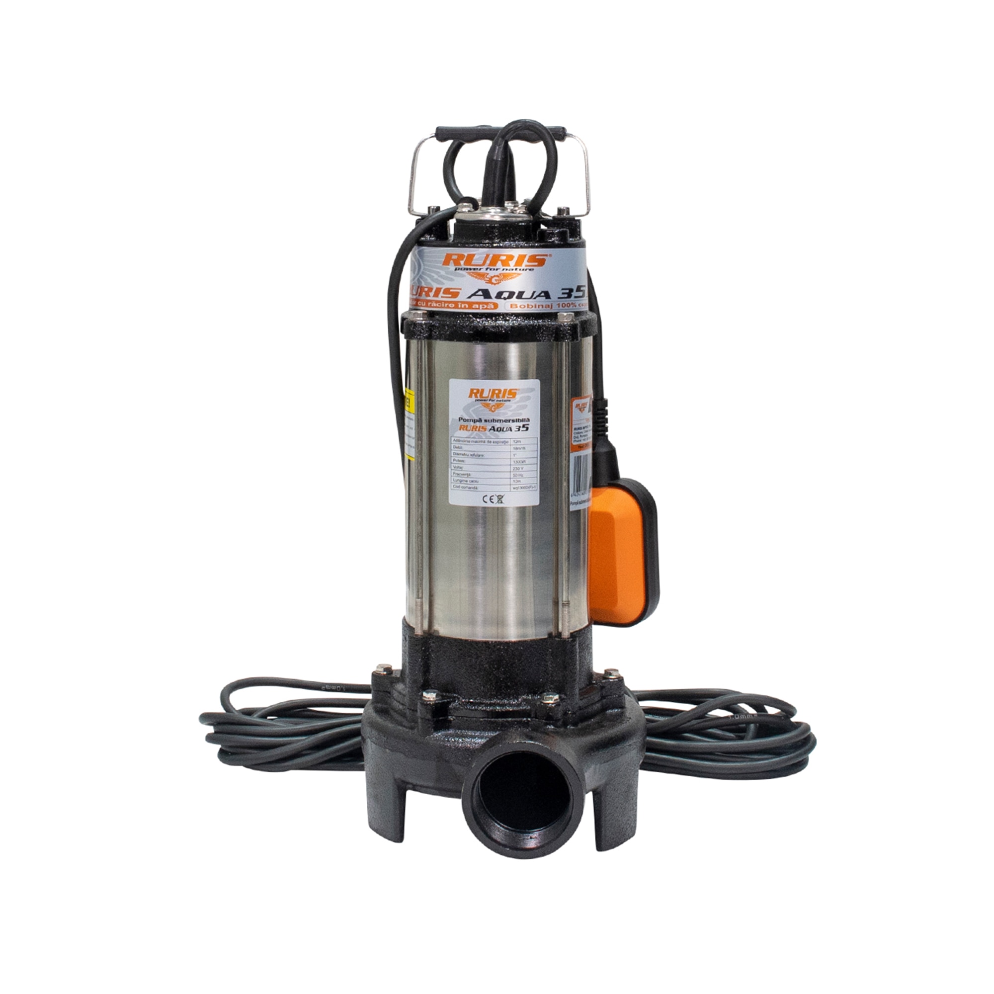 Pompa submersibila apa murdara Ruris Aqua 35, 18000l/h, 1300W