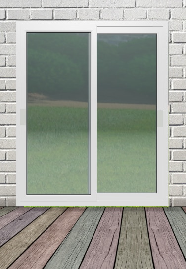 Usa termopan aluminiu interior/exterior, culisanta, cu geam, 1 C, alb, reversibila, simpla deschidere, 180 x 200 cm