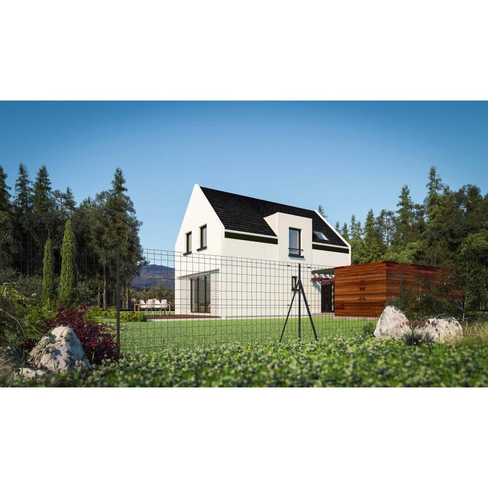 Plasa gard BLOOMA, 1.8 x 25 m, ochi 100 x 75 mm, gri