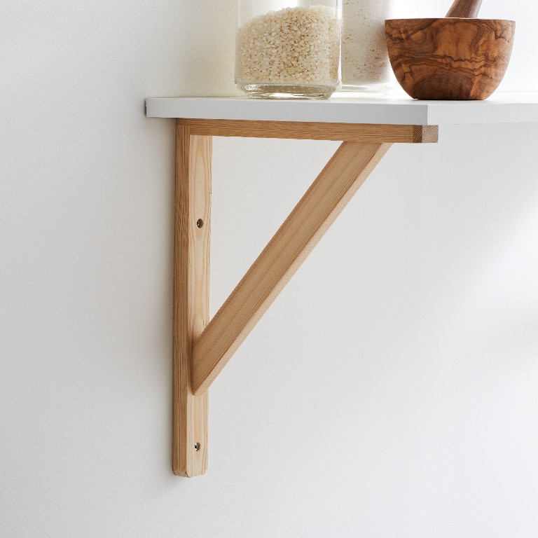 Consola raft 250 x 300 mm, lemn natur