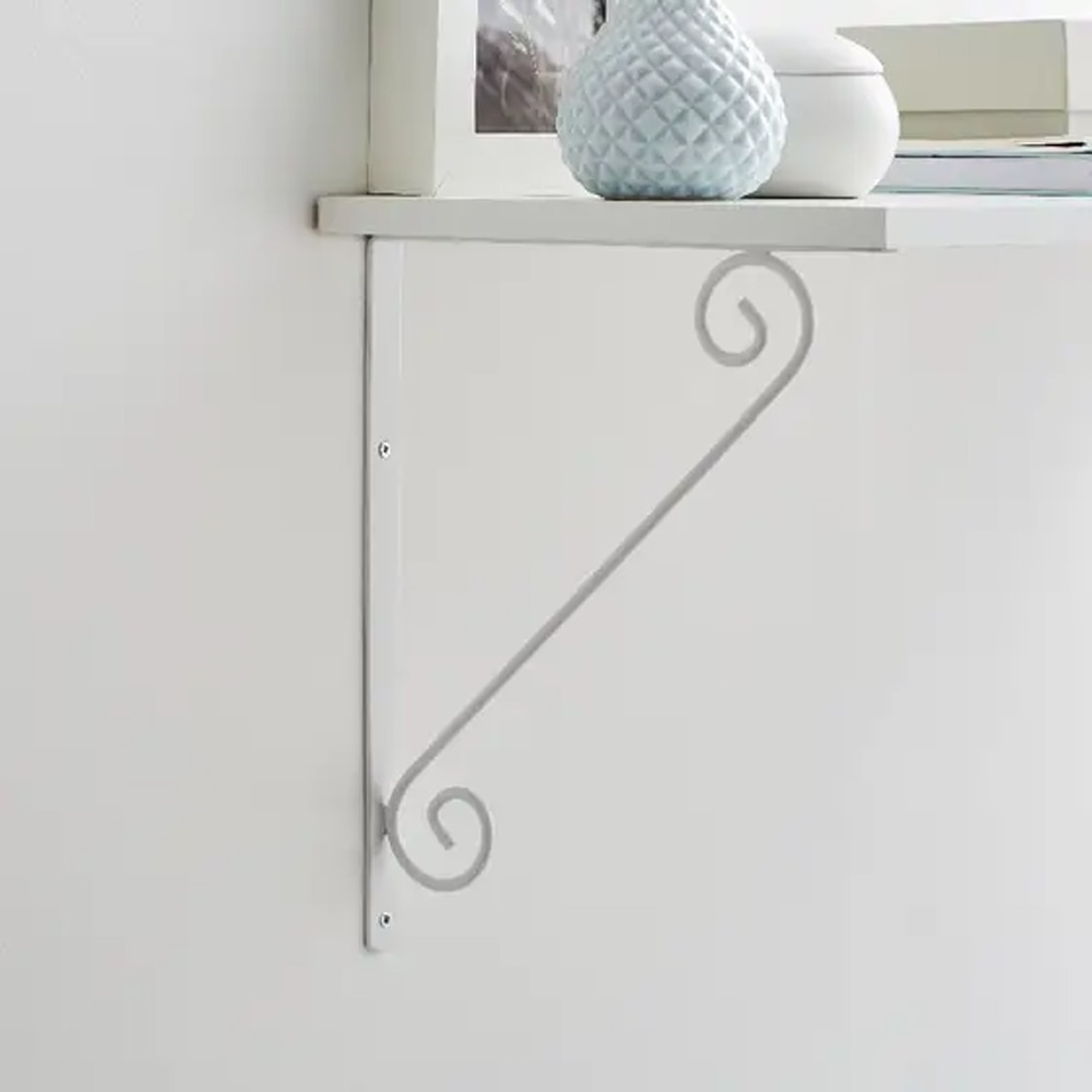 Consola mobila FORM, 30 x 25cm, otel, alb