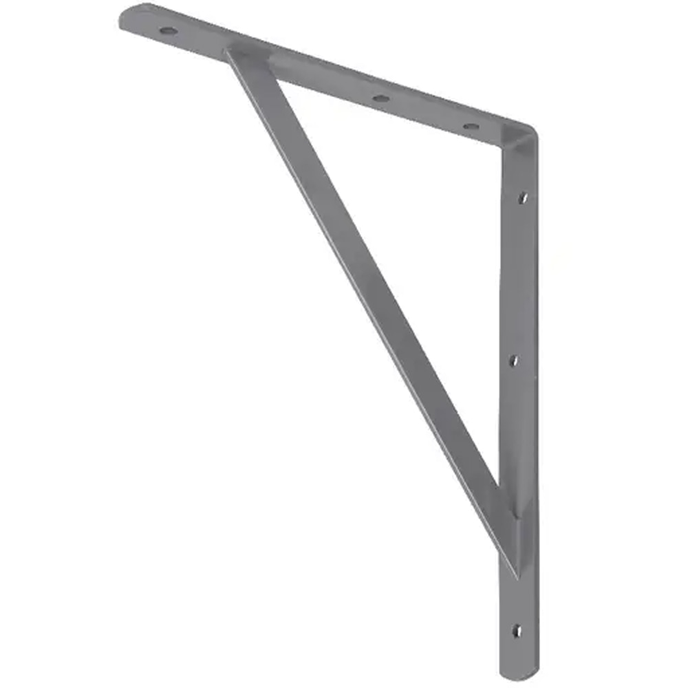 Consola mobila FORM, 30 x 25cm, otel, gri