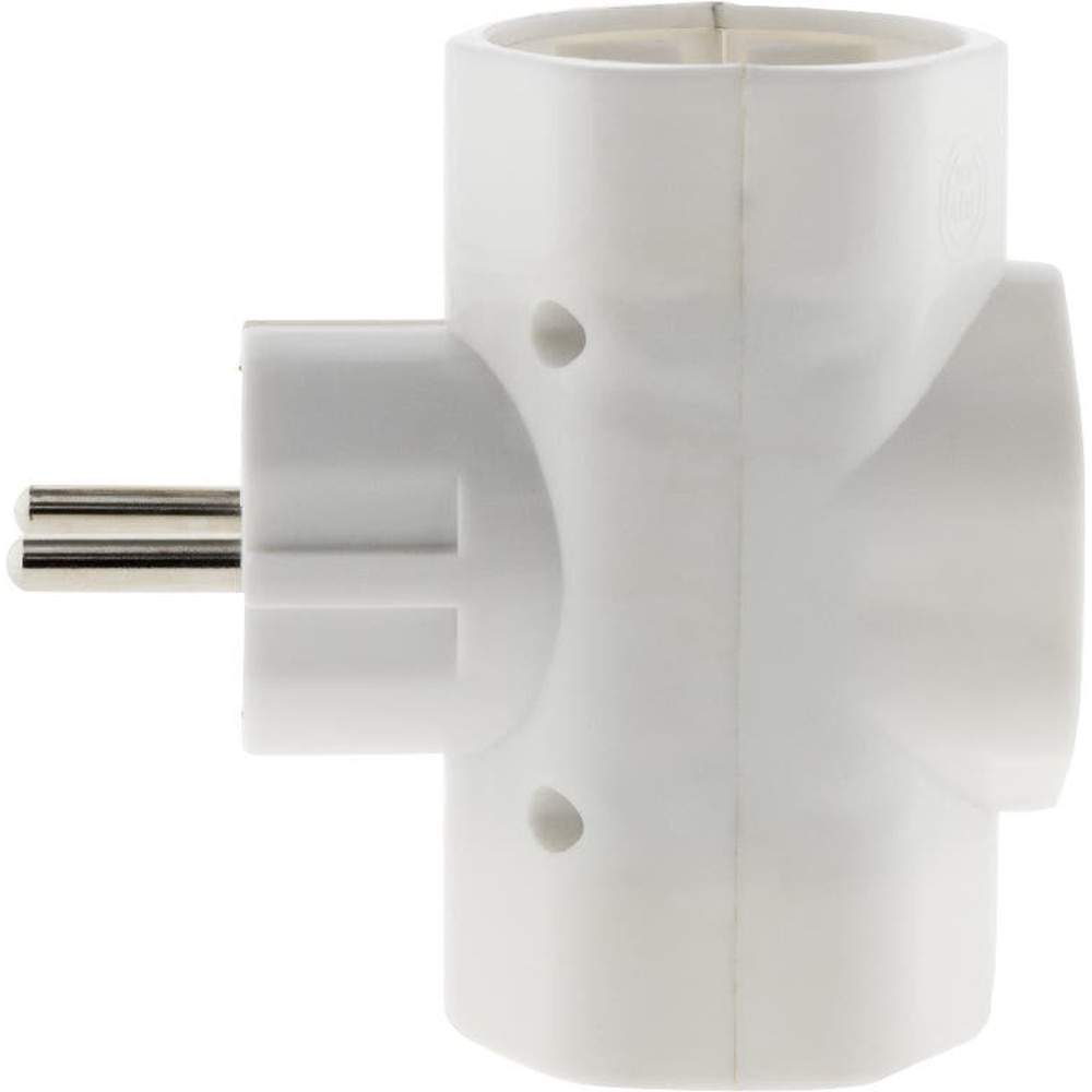 Adaptor priza OPP1, 3 prize, alb