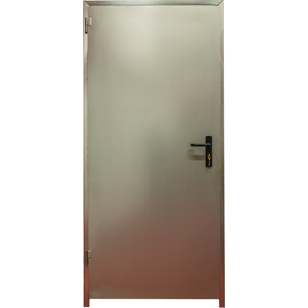 Usa intrare Andreu, fara geam, reversibila, metal, 92 x 206 cm, gri