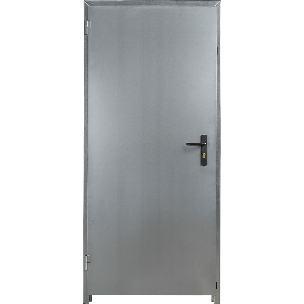 Usa intrare Andreu, fara geam, reversibila, metal, 92 x 206 cm, gri
