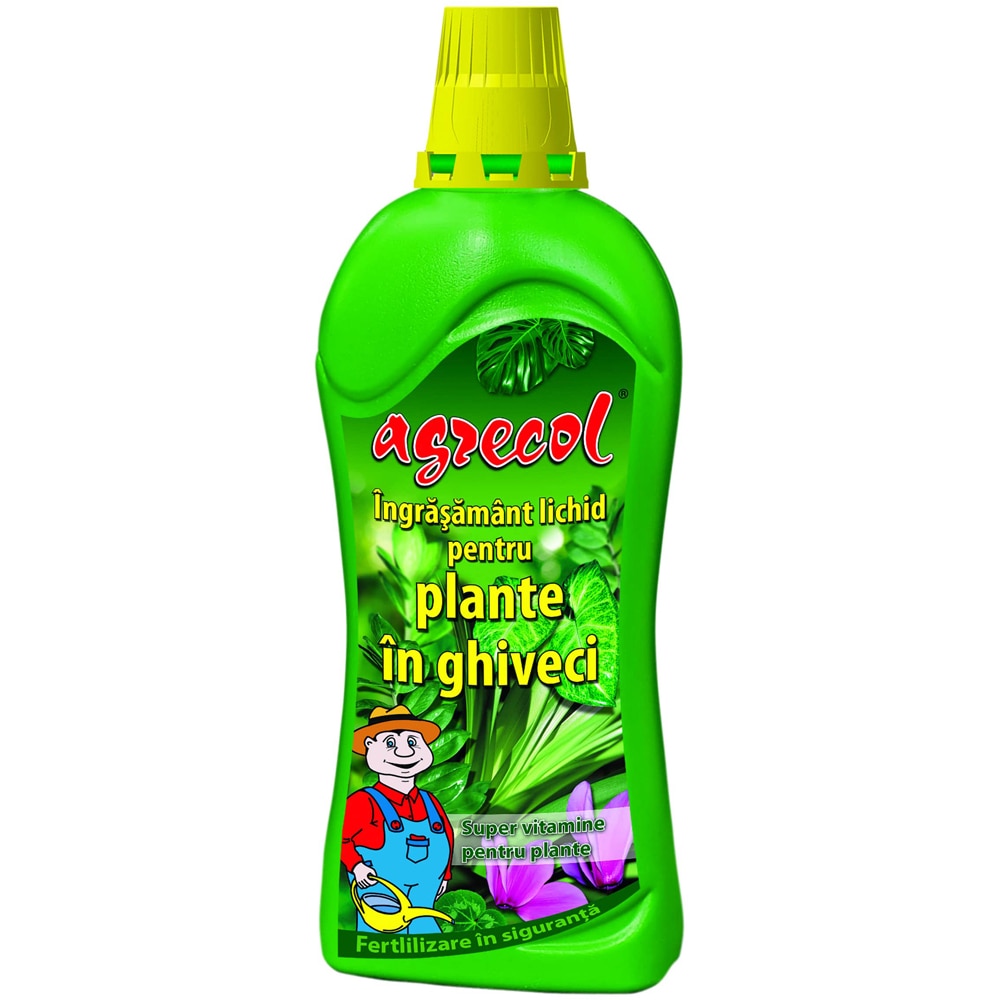 Ingrasamant lichid pentru plante in ghiveci Agrecol, 750 ml