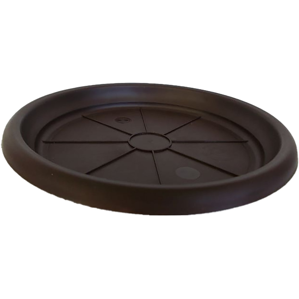 Farfurie ghiveci rotunda DALIA, plastic, 16 cm, maro