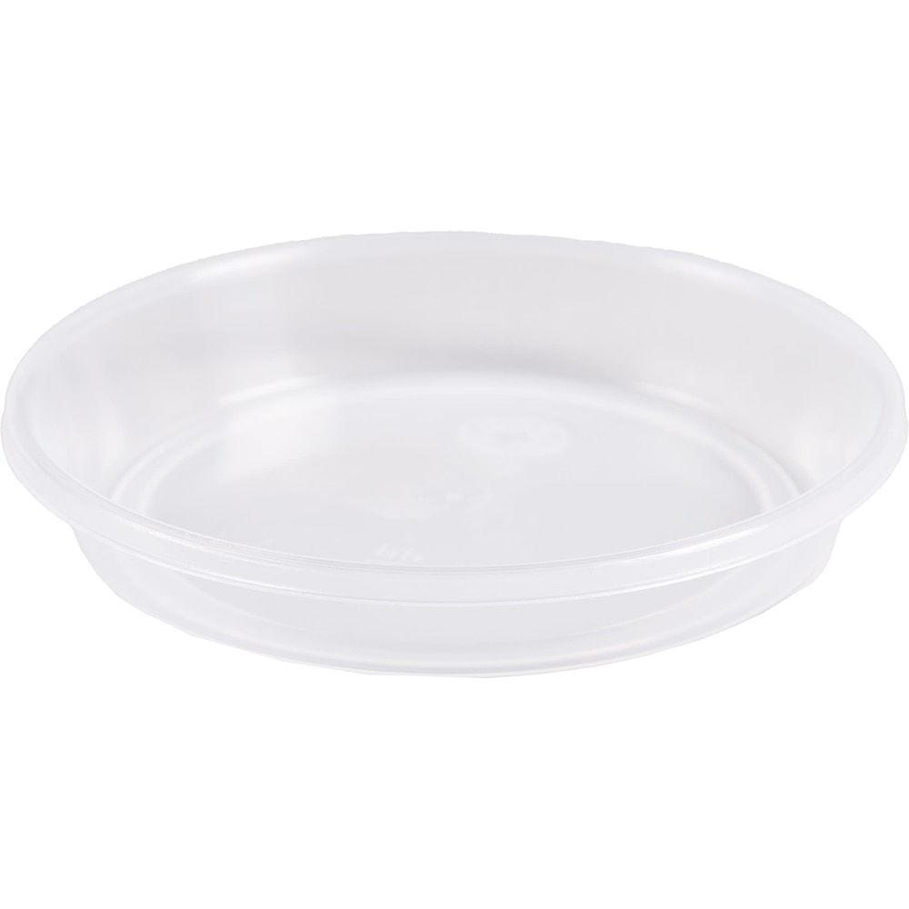 Farfurie ghiveci rotunda, plastic, 16.3 cm, transparenta