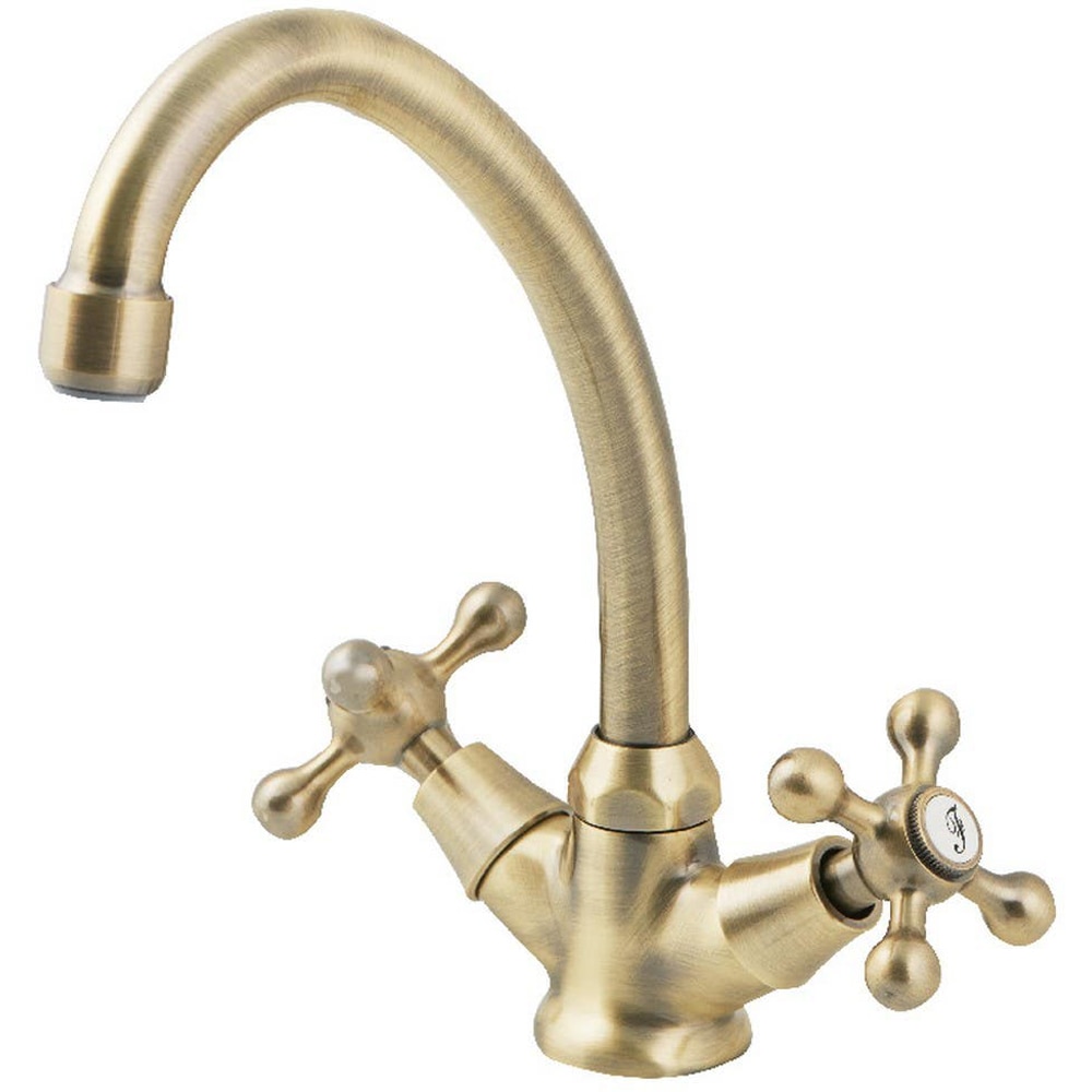 Baterie lavoar COOKE & LEWIS Cercal, metal, auriu