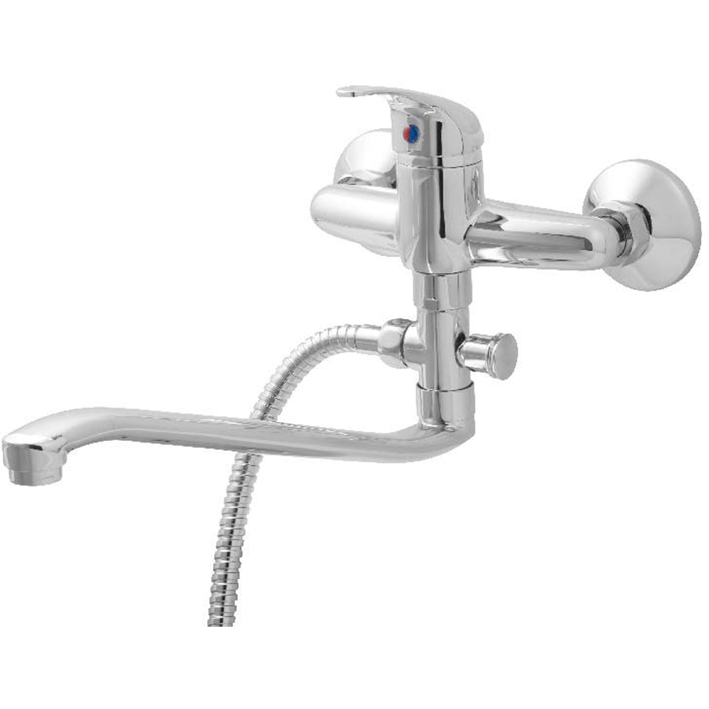 Baterie cada-dus GOODHOME Arborg, alama, argintiu