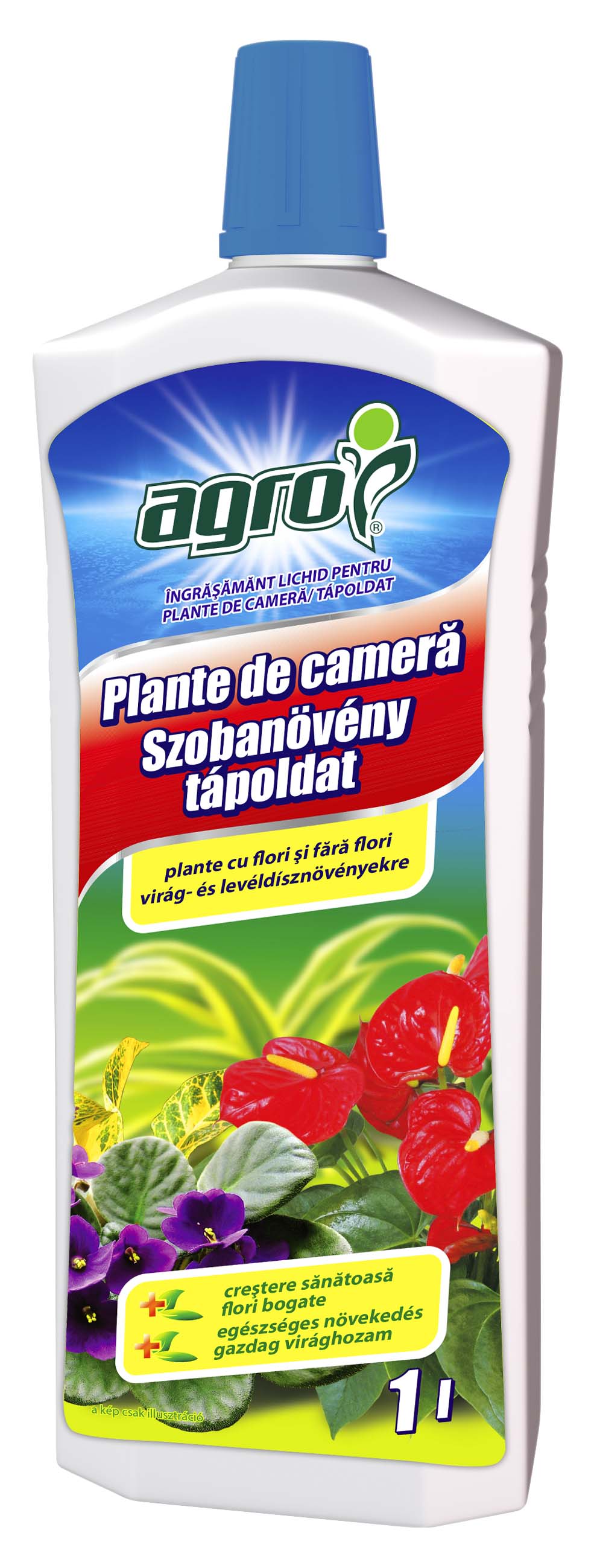 Ingrasamant lichid pentru plante de camera, 1 L • Damalio