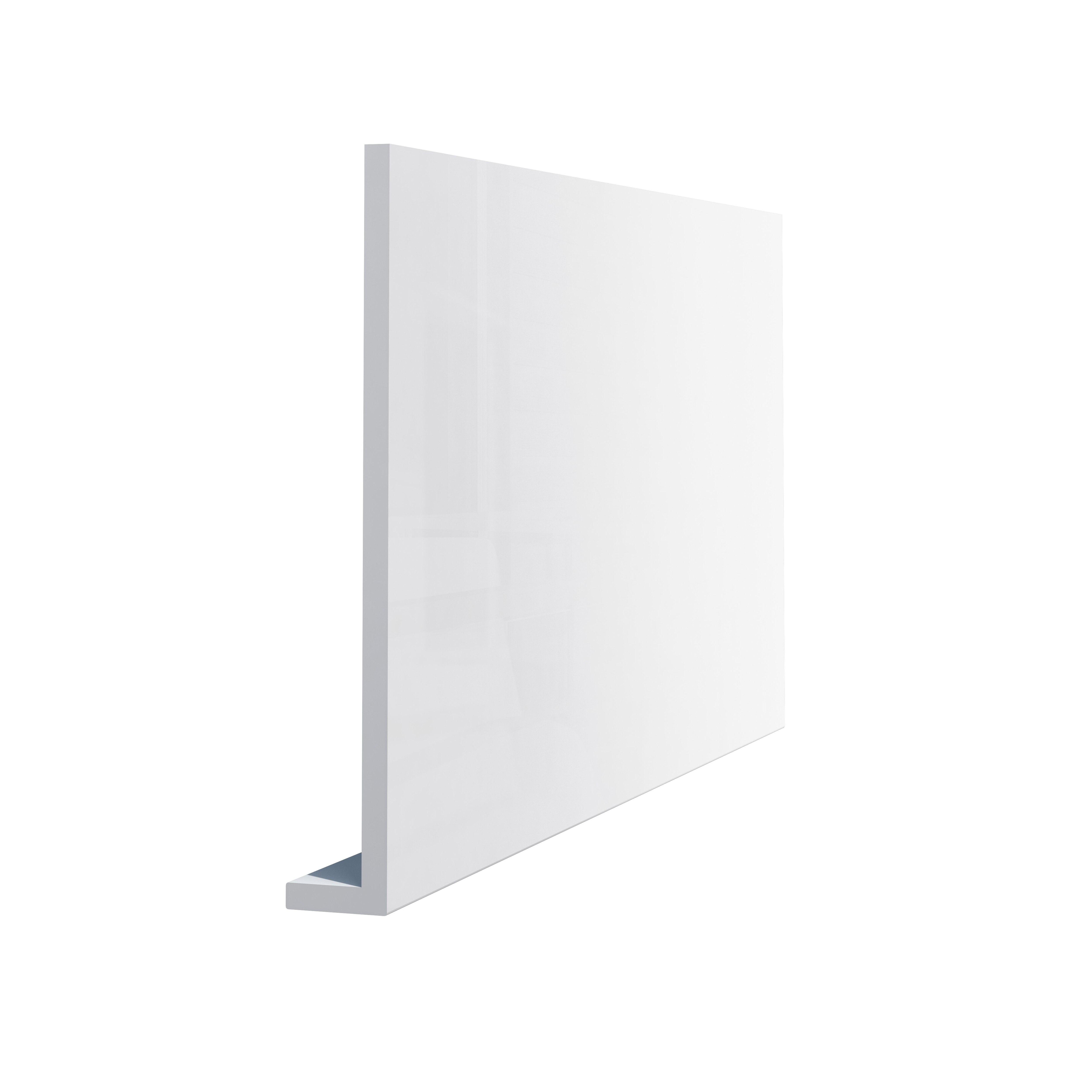 Glaf exterior VOX, PVC, 300 x 20 cm, alb