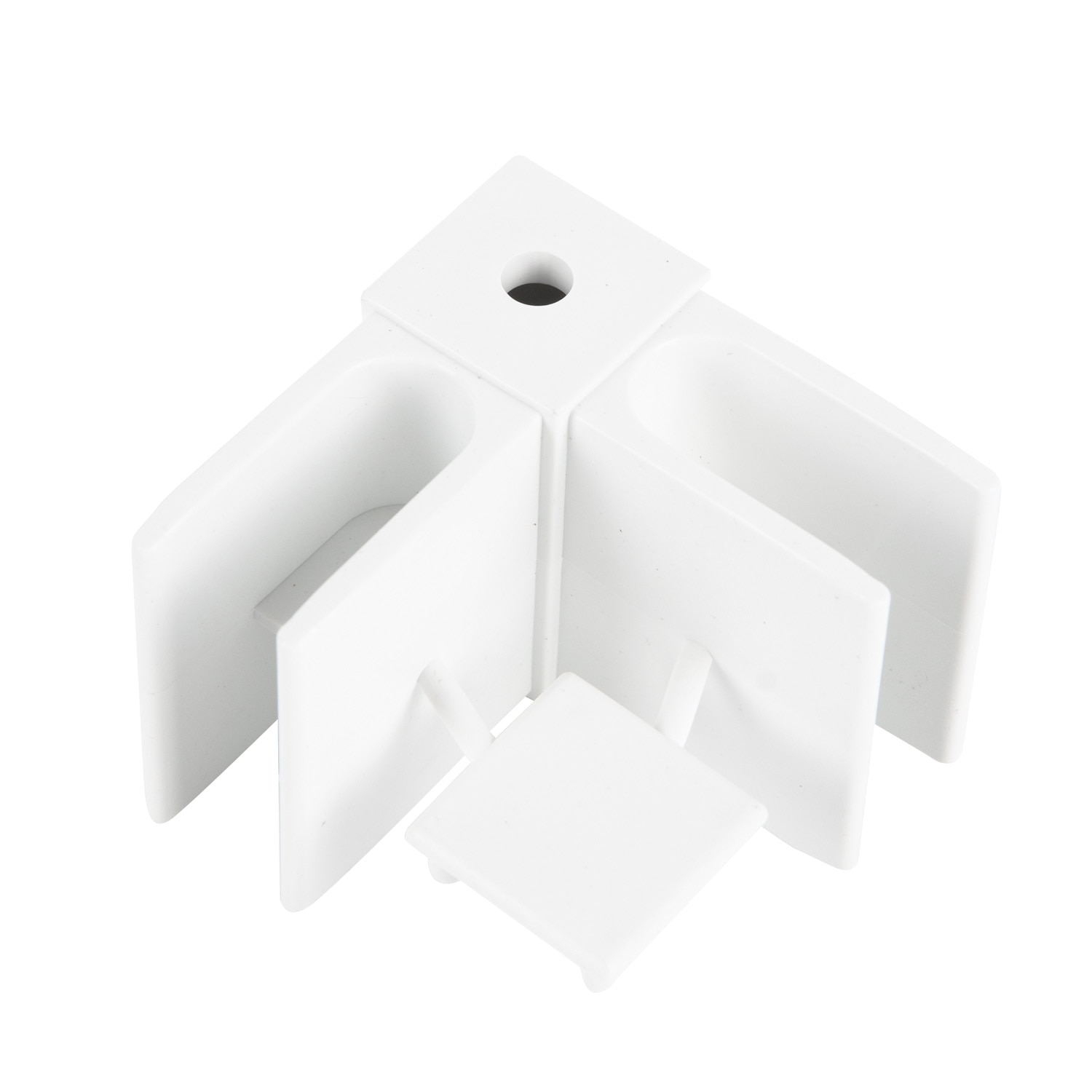 Set 4 coltari pentru imbinare teava rectangulara, plastic Alleymet