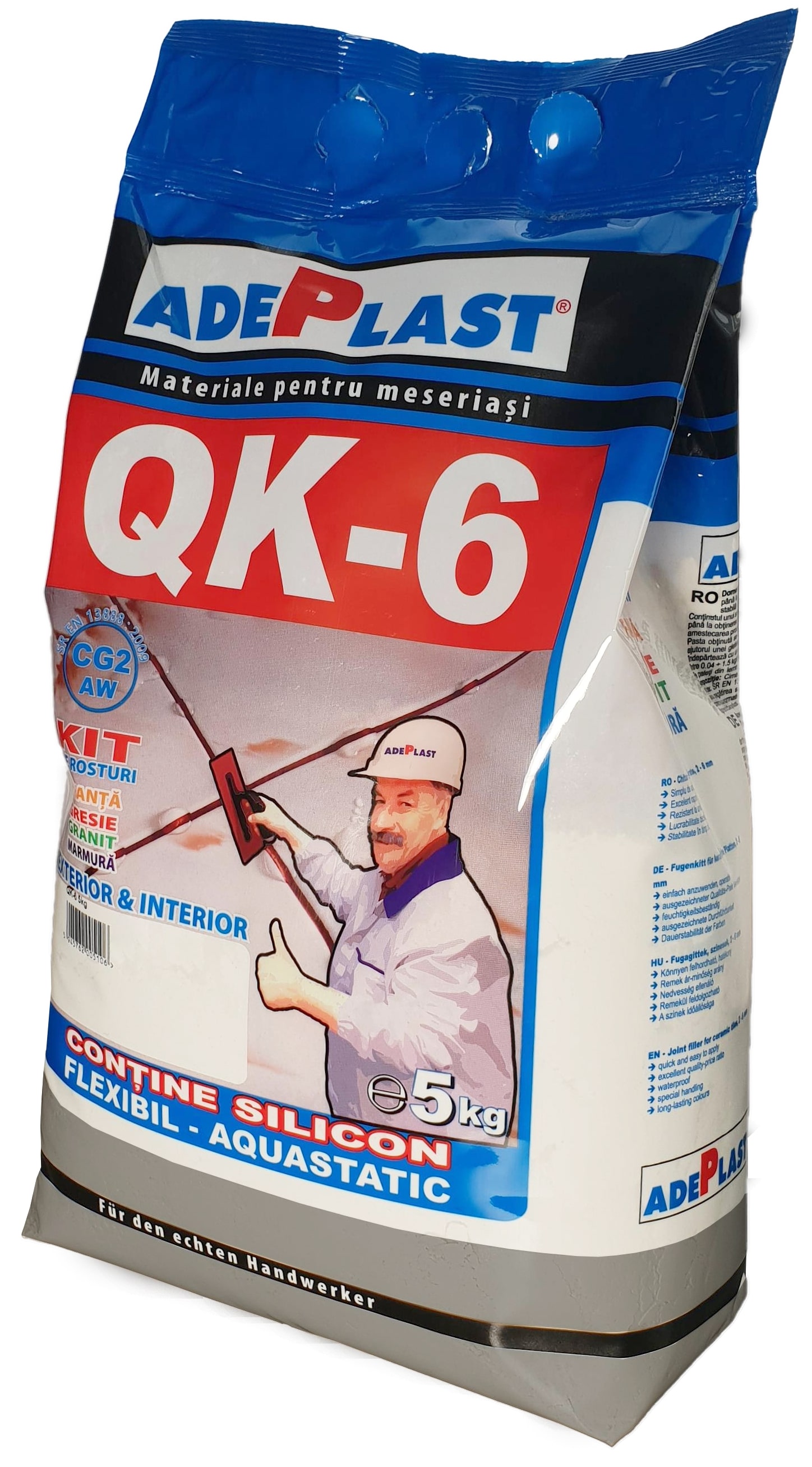 Chit rosturi, interior-exterior, gri inchis, QK 6, 5 kg  Adeplast