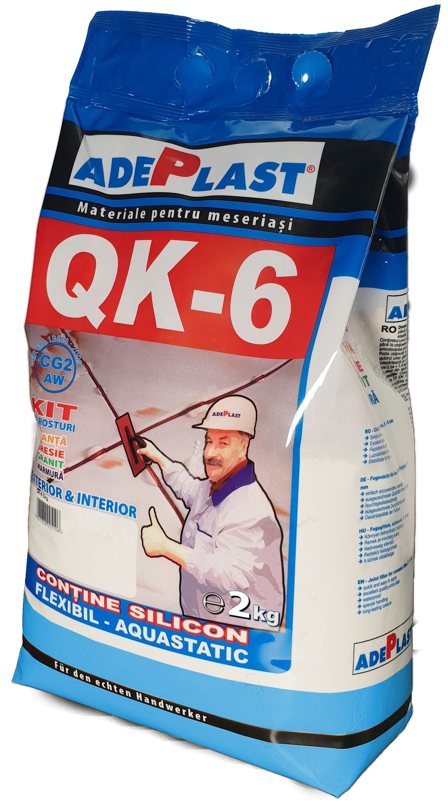 Chit rosturi, interior-exterior, QK 6, albastru inchis, 2 kg  Adeplast