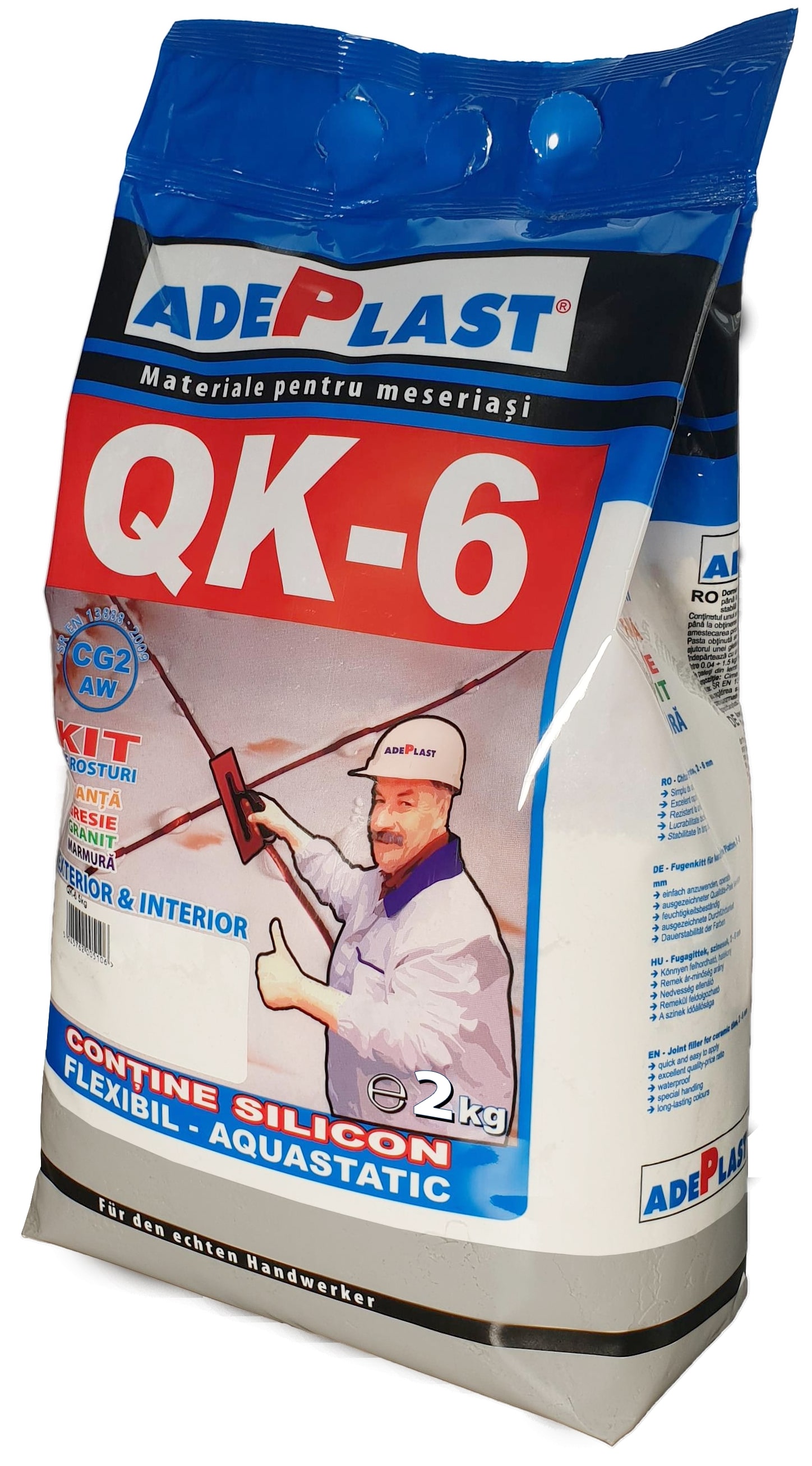 Chit rosturi, interior-exterior, QK 6, gri deschis, 2 kg  Adeplast