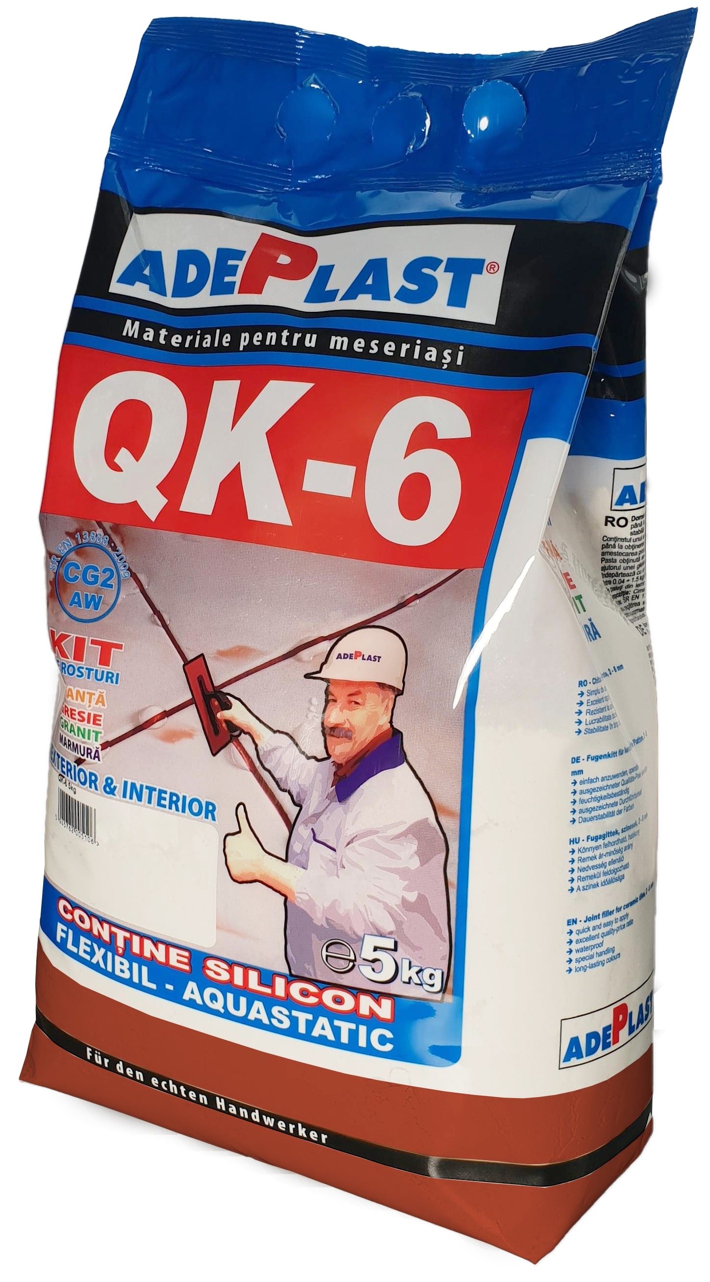 Chit rosturi, interior-exterior, QK 6, caramiziu inchis, 2 kg  Adeplast