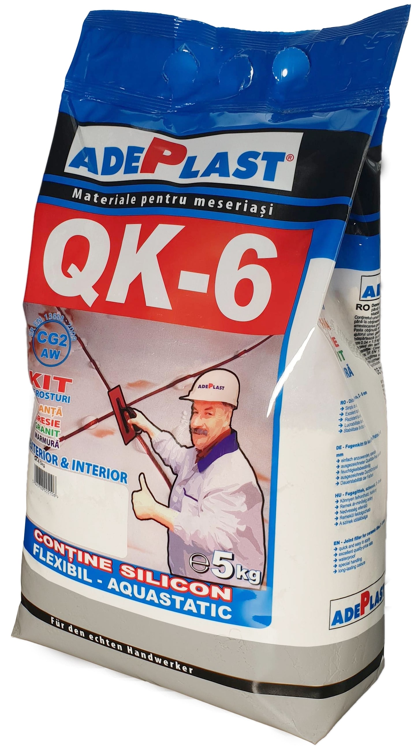 Chit rosturi, interior-exterior, QK 6, gri argintiu, 2 kg  Adeplast