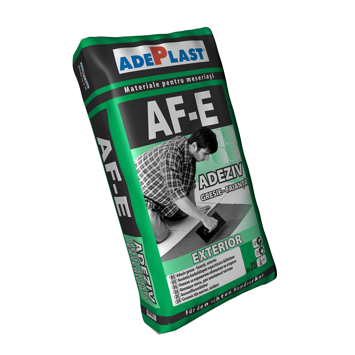 Adeziv pentru exterior, gri, 25 kg  Adeplast AF-E