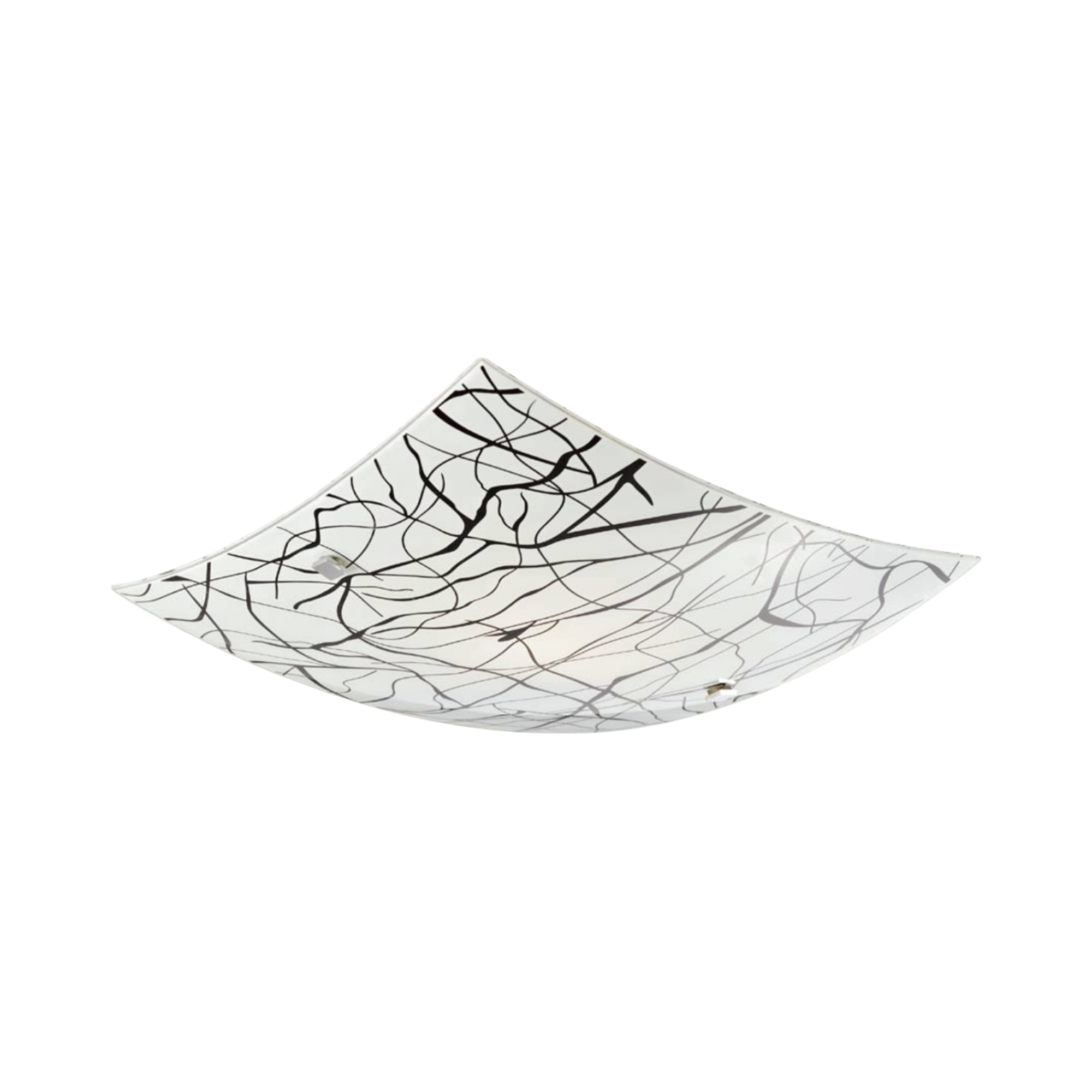 Plafoniera KLAUSEN Elysia 400 KL5811, 15W, E27, alb-negru