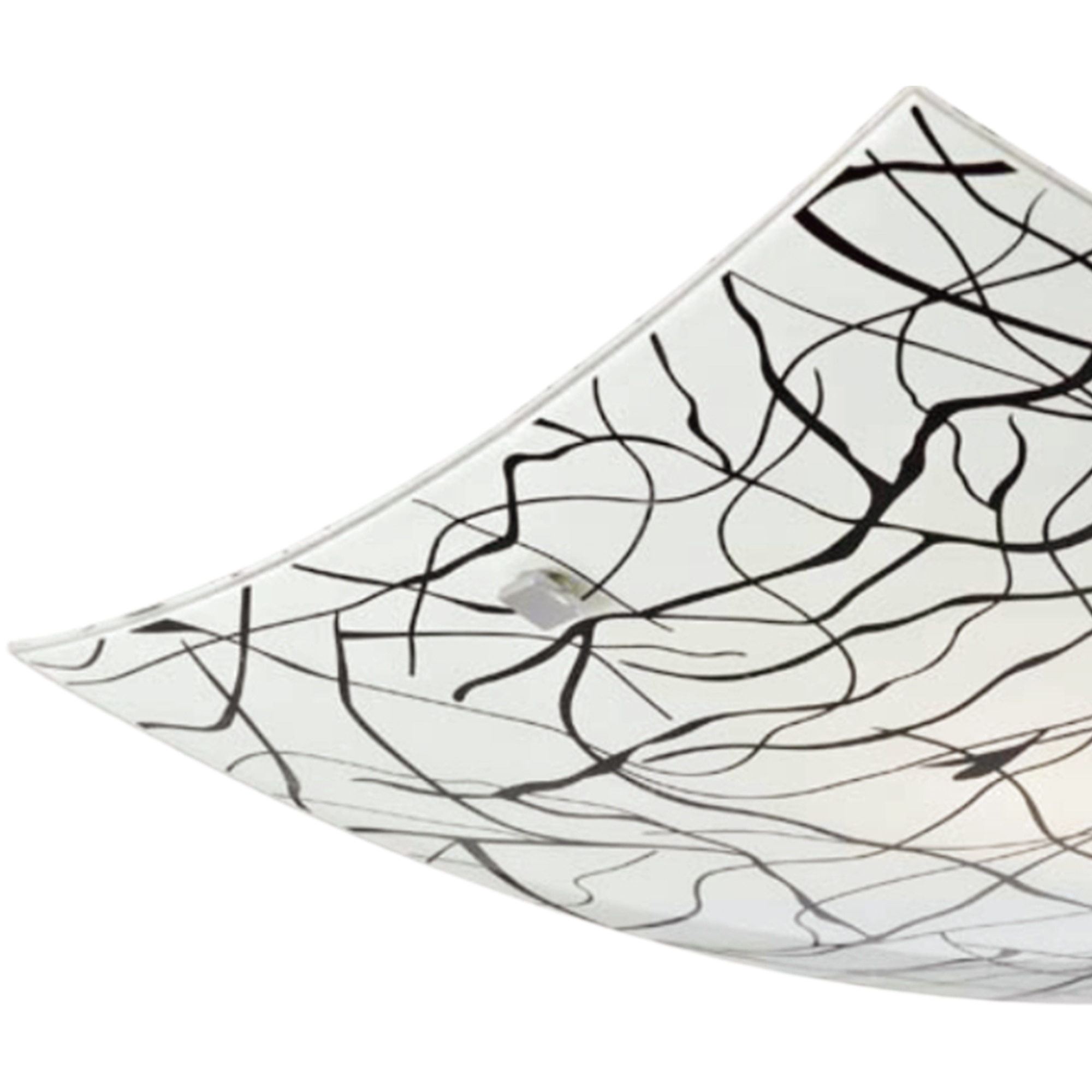 Plafoniera KLAUSEN Elysia 400 KL5811, 15W, E27, alb-negru