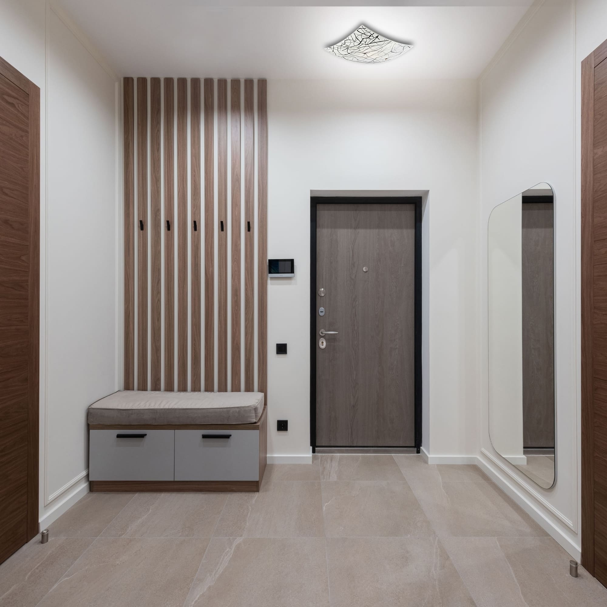 Plafoniera KLAUSEN Elysia 400 KL5811, 15W, E27, alb-negru