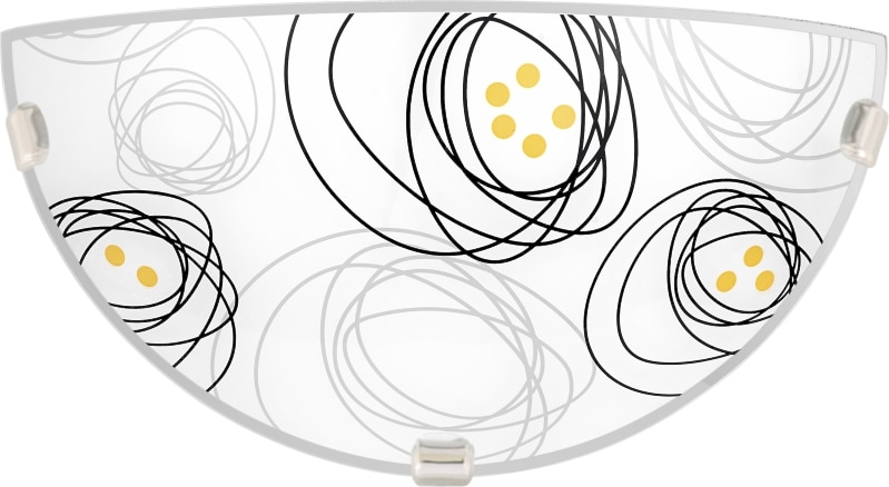 Aplica incandescent, 1 bec, E27, 60 W  Klausen Tiffany Cream