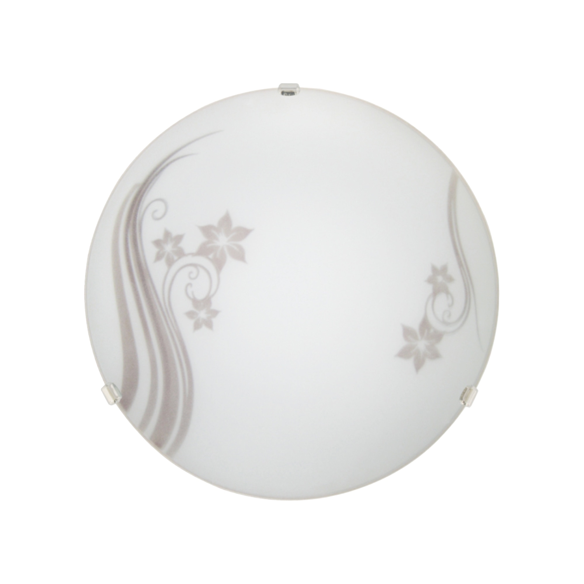 Plafoniera, 1 x E27, alb, metal si sticla, 25 cm    Klausen Flos