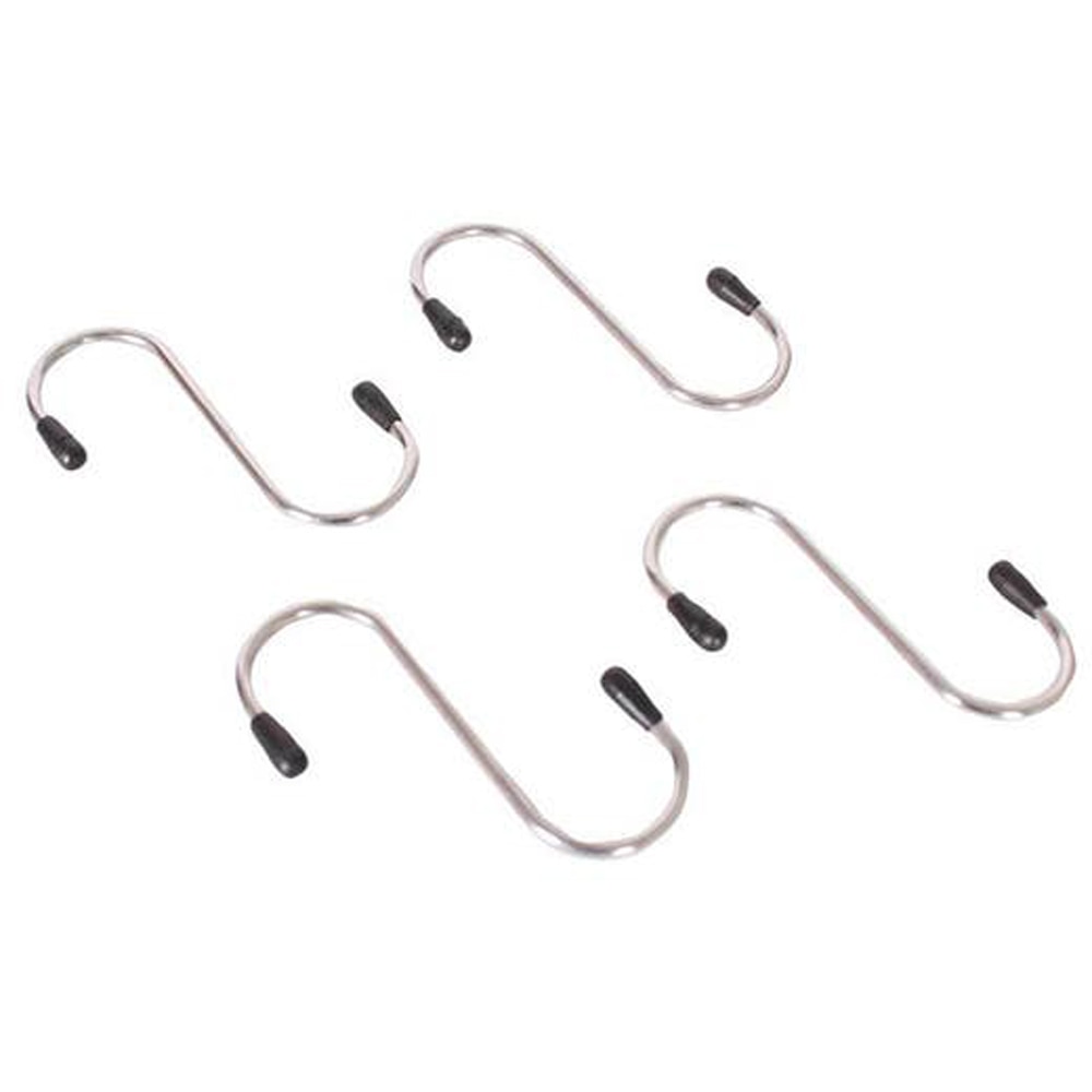 Set carlige, 74 mm, metal, argintiu