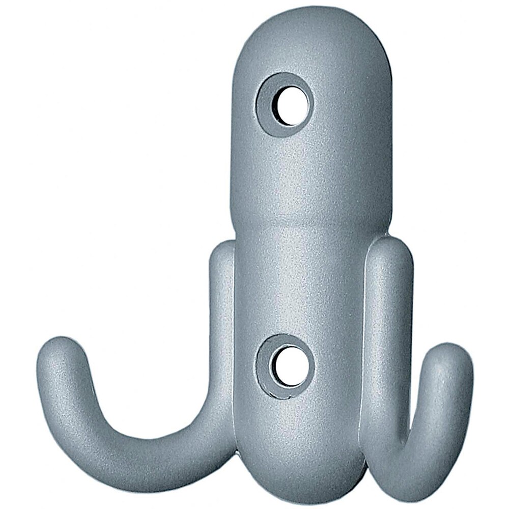 Cuier perete si mobilier, 2 agatatori, metal, gri