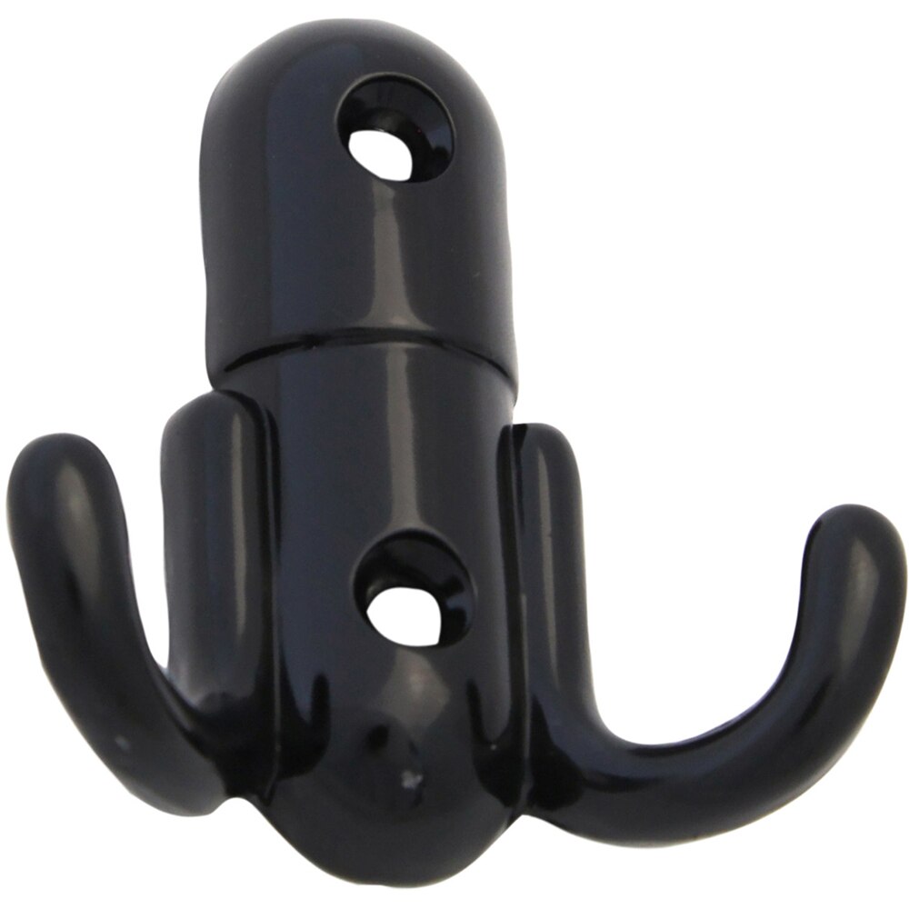 Cuier perete si mobilier, 2 agatatori, metal, negru