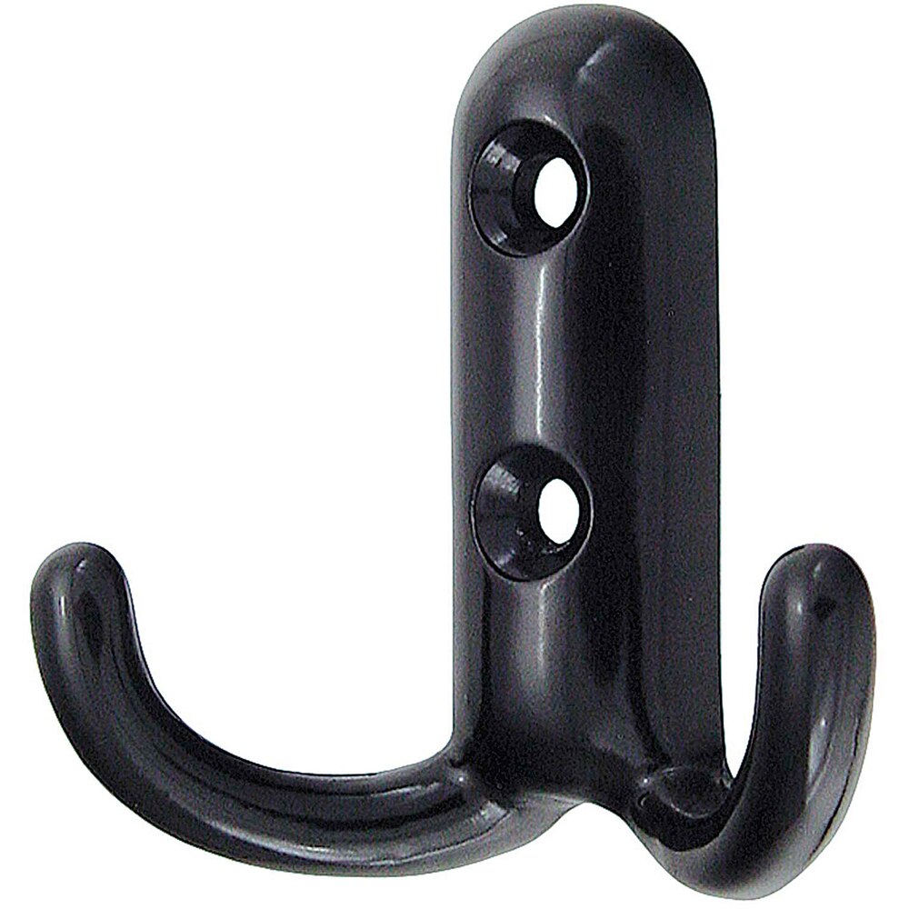 Cuier perete si mobilier, 2 agatatori, metal, negru