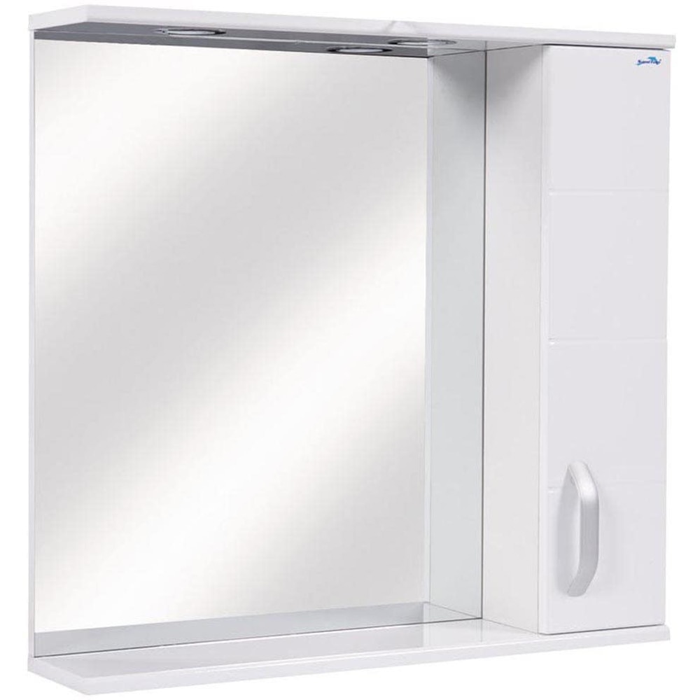 Oglinda baie cu dulap SANITOP Easy 1D, 70 x 16 x 73 cm, alb