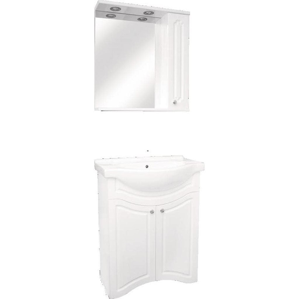 Masca lavoar Fluture, 60 x 33 x 79.5 cm, alb