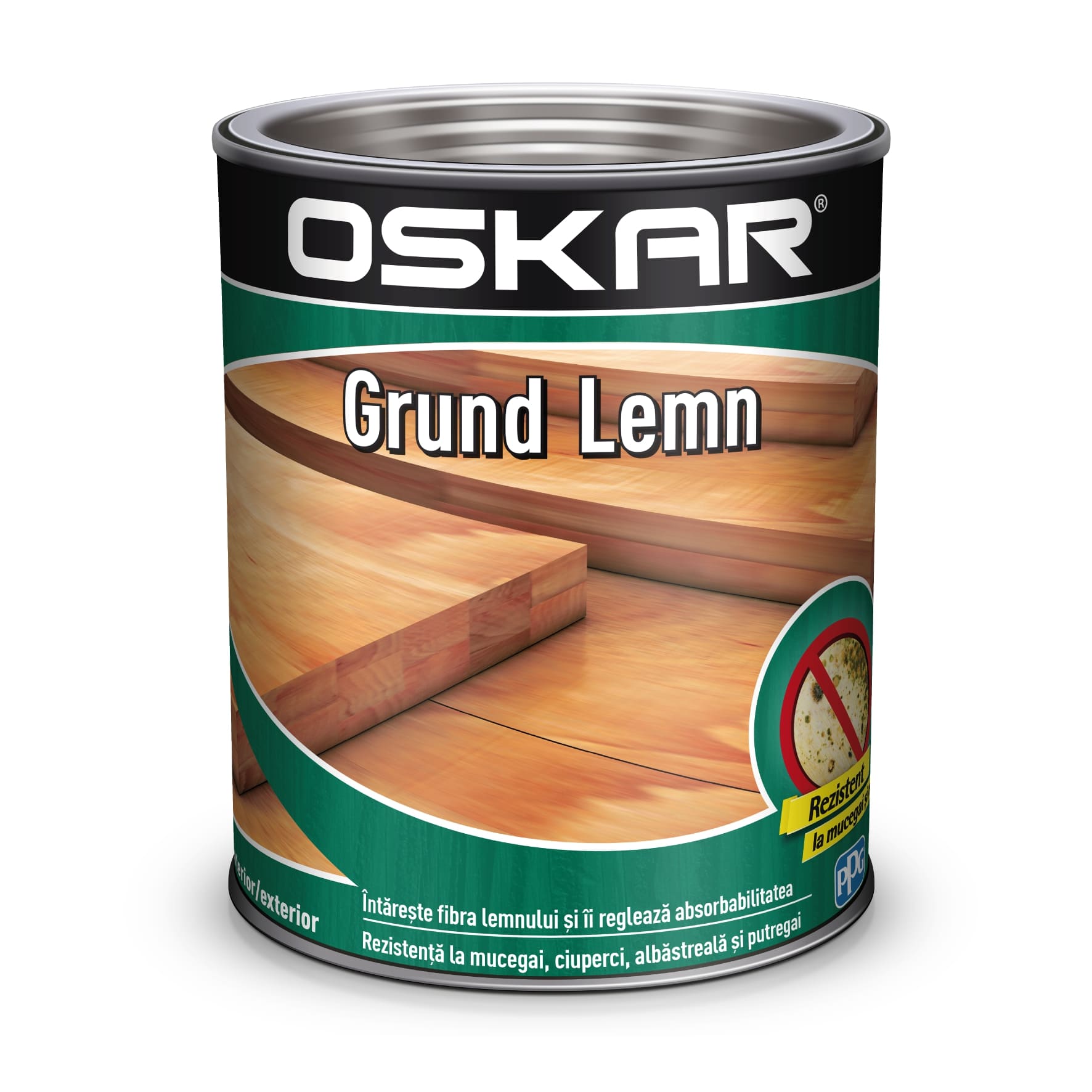 Grund pentru lemn, 2.5 L  Oskar