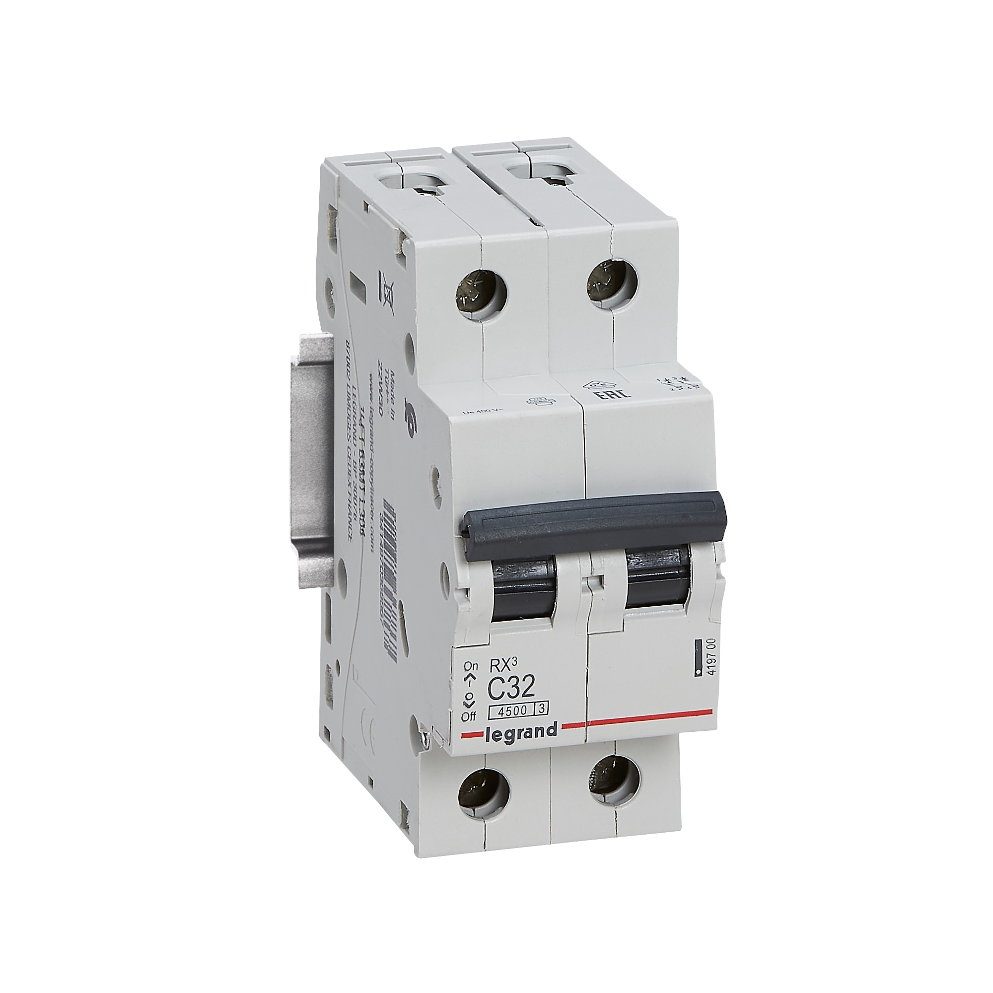 Legrand Disjunctor 32A 2P 3,6 cm x 8,2 cm x 6,5 cm