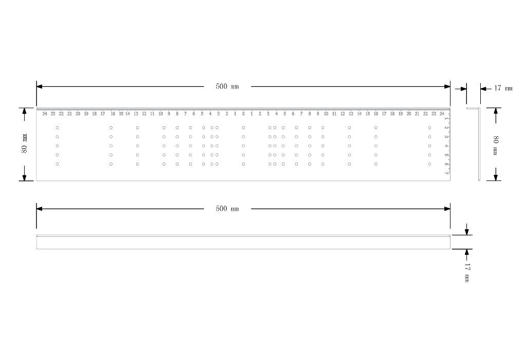 Ghid de gaurit manere GOODHOME, plastic, alb