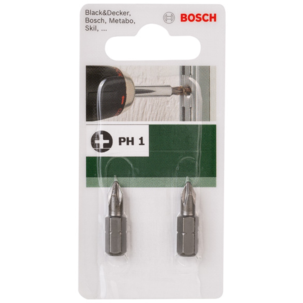 Set biti BOSCH, PH1, 25mm, 2 bucati