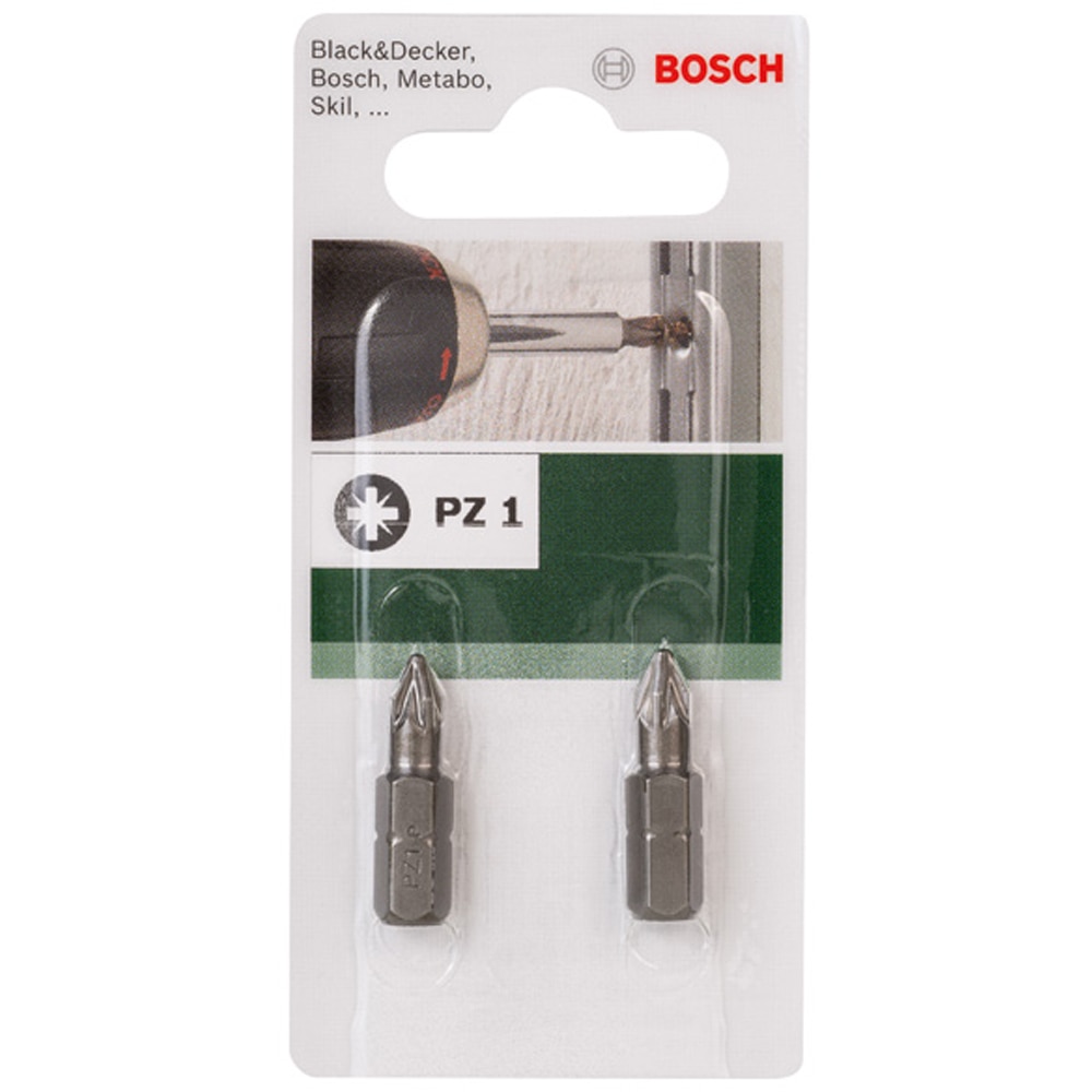Set biti BOSCH, PZ1, 25mm, 2 bucati